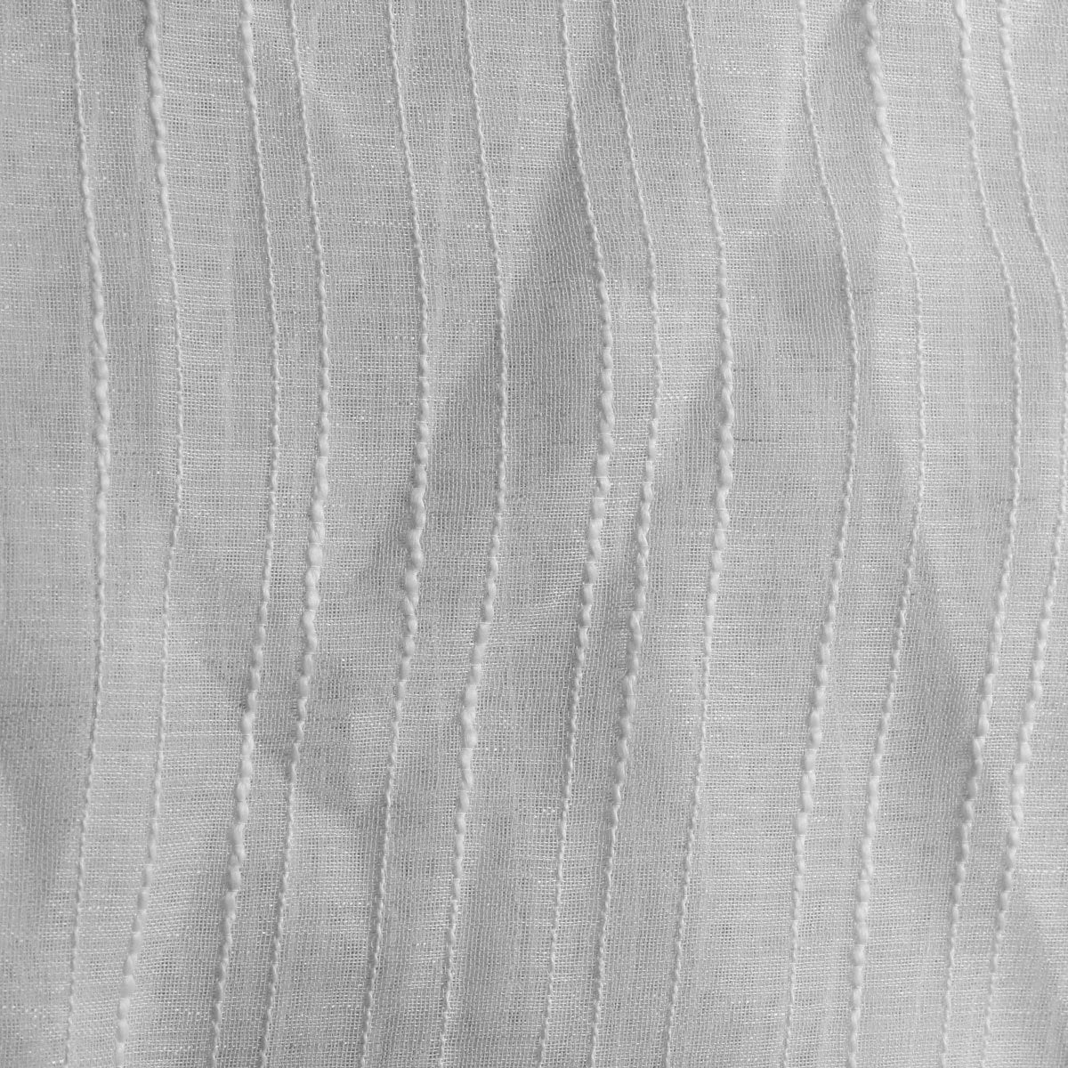 Sheer Drapery Fabric Stripe Embroidered 110" Polyester