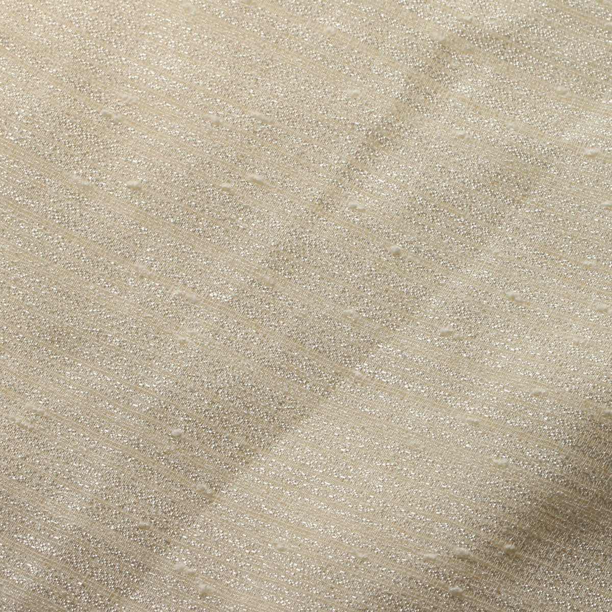 Sheer Polyester Drapery Fabric 110" Gray Ivory White
