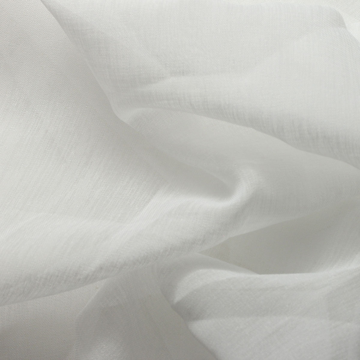 Sheer Polyester Drapery Fabric 110" Gray Ivory White