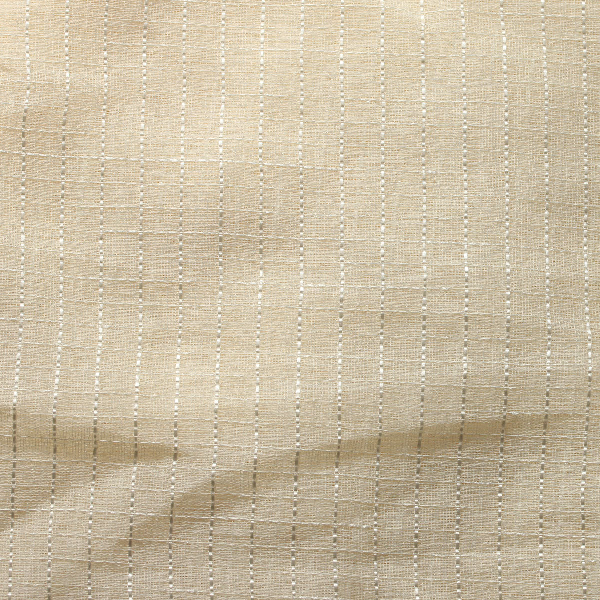 Sheer Drapery Fabric Stripe Embroidered 110" Polyester