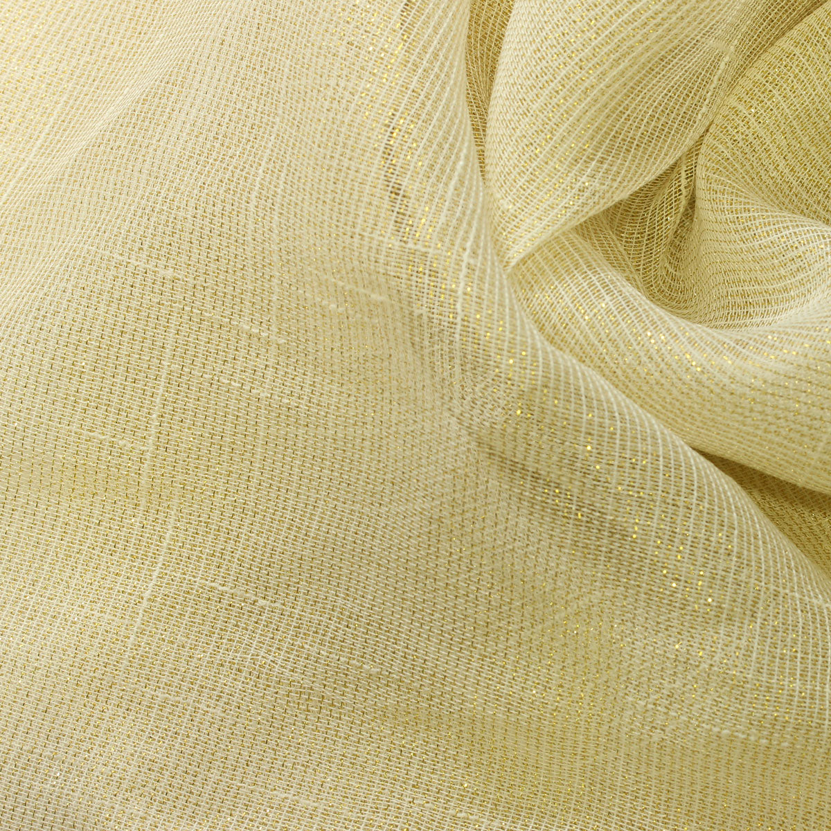 Sheer Drapery Fabric Stripe Embroidered 110" Polyester