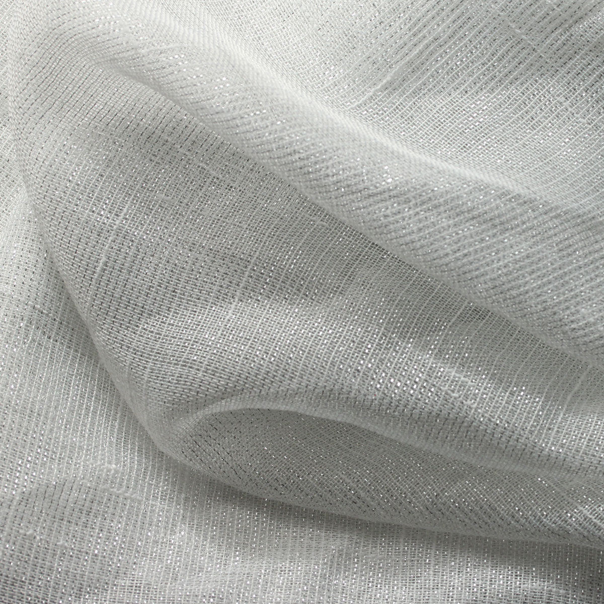 Sheer Drapery Fabric Stripe Embroidered 110" Polyester