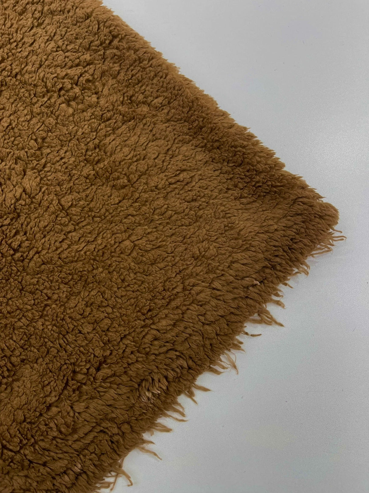 Sherpa Faux Fur Fleece Polyester Fabric - 58" Width, 15% Vertical Stretch, 280 GSM, Abrasion Resistant (1 Yard)