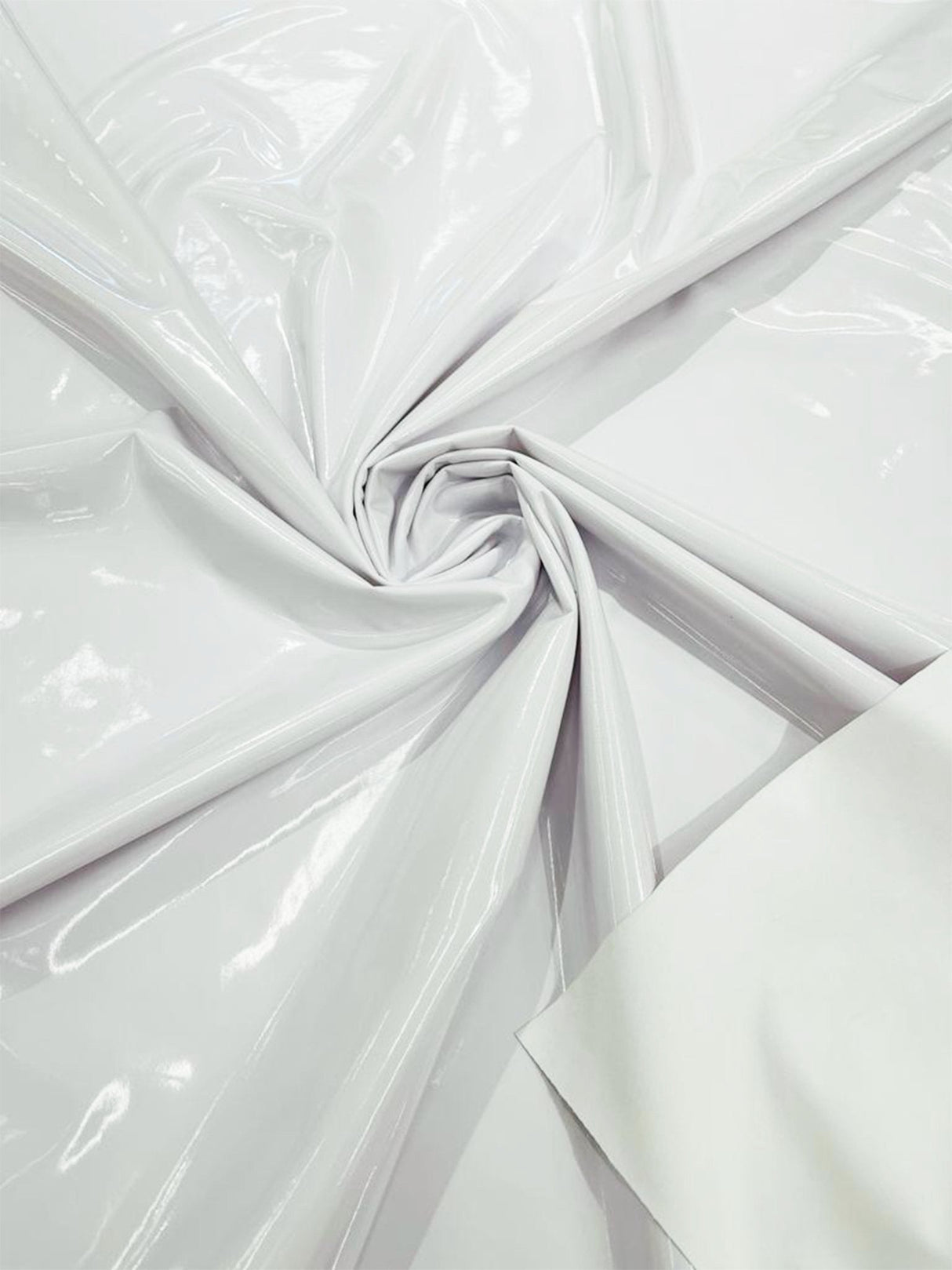Shiny Vinyl Spandex Vinyl Fabric - Glossy Solid, 58" Width (1 Yard)