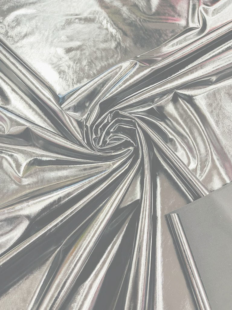 Shiny Vinyl Spandex Vinyl Fabric - Glossy Solid, 58" Width (1 Yard)