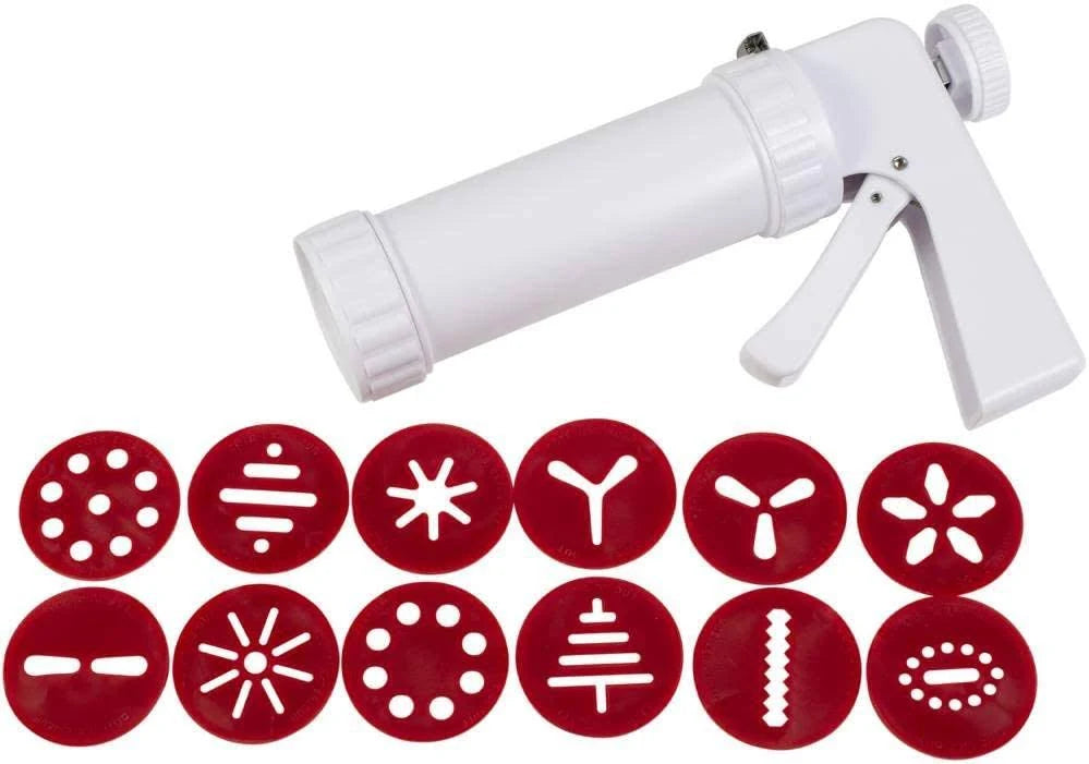 Wilton Cookie Press Set with 12 Discs – 13 Piece