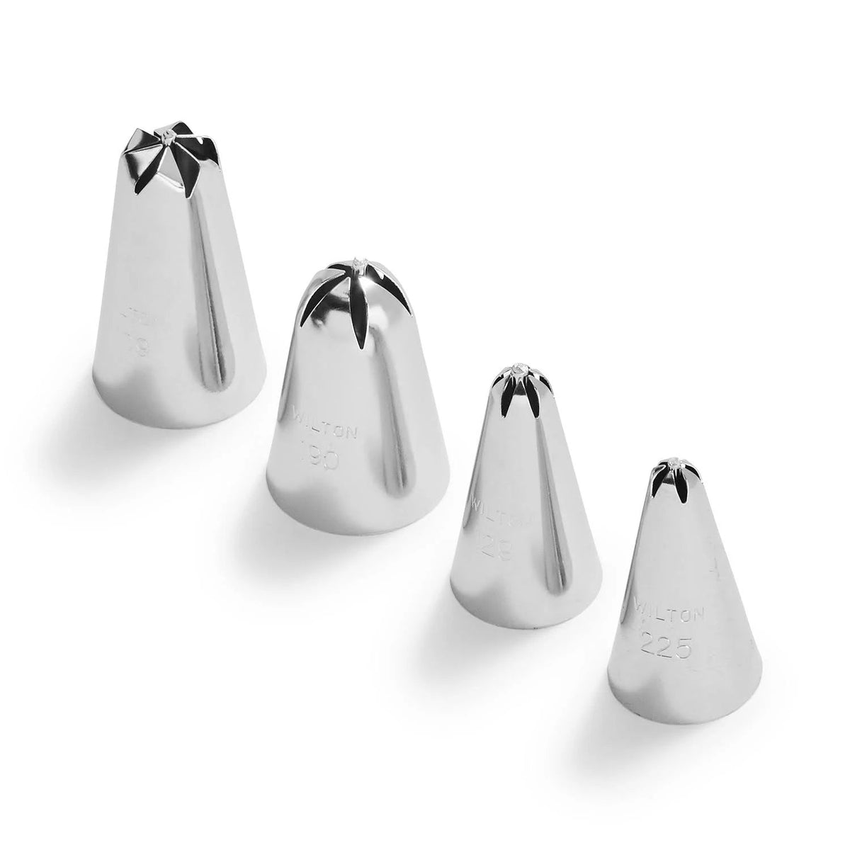 Wilton Cake Decorating Drop Flower Tips, 4-Piece Piping Tips Set