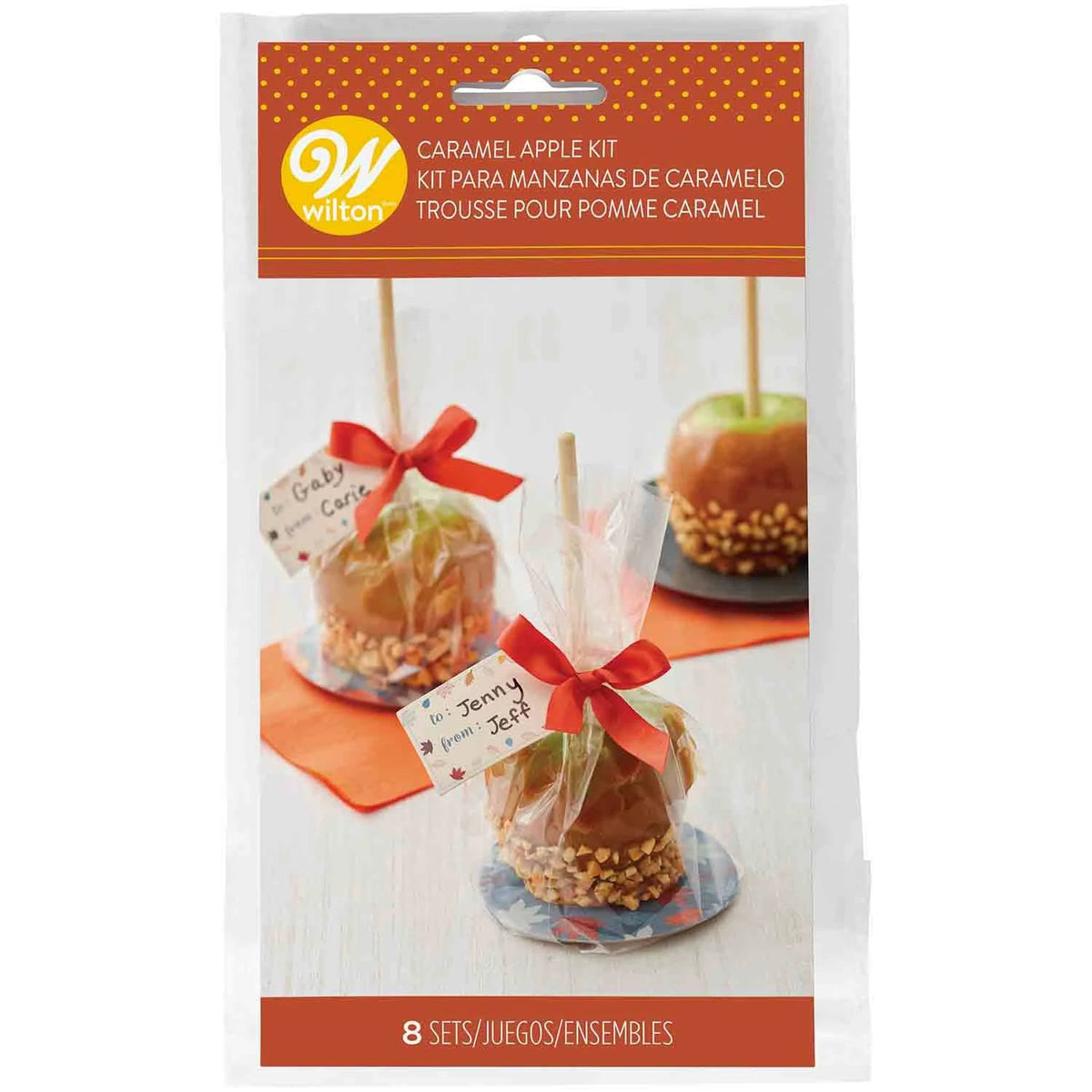 Wilton Treat bags with base for Carmel Apples, Cookie, Cake Pops and more 8 count