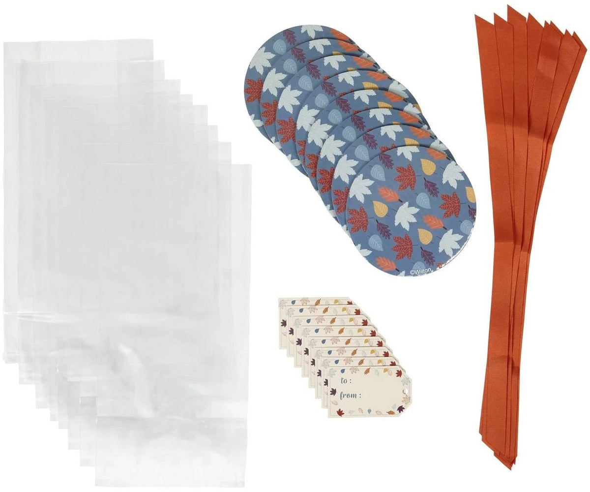 Wilton Treat bags with base for Carmel Apples, Cookie, Cake Pops and more 8 count