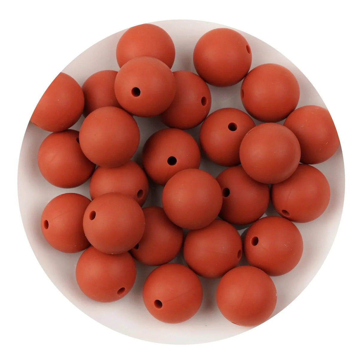 Silicone Bead Round - Autumn Glaze (5 Beads - 12mm)