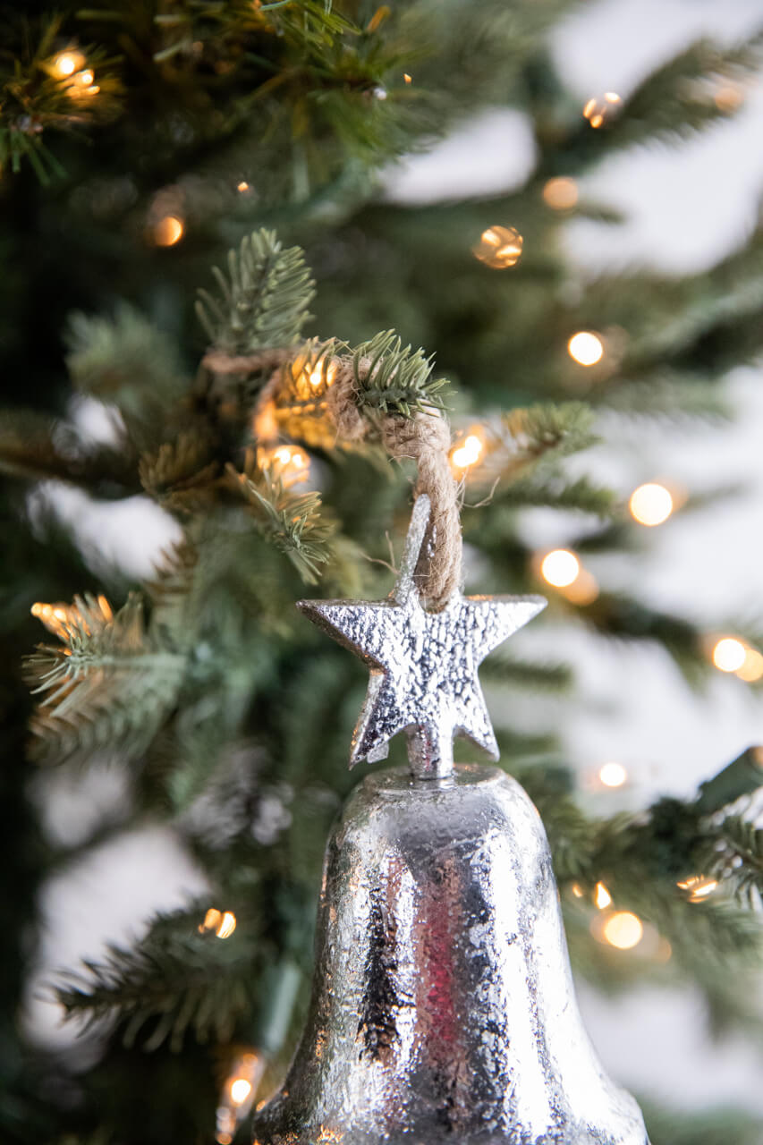 5” Silver Bell Ornament