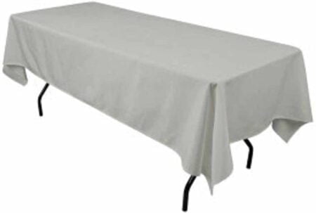 Polyester Rectangular Tablecloth 60x144 Inch – Durable Reusable Table Linen for Weddings, Parties, Banquets & Events