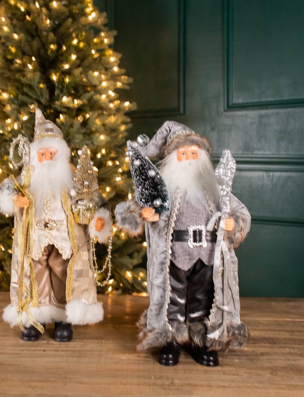18” Polyester Holiday Santa