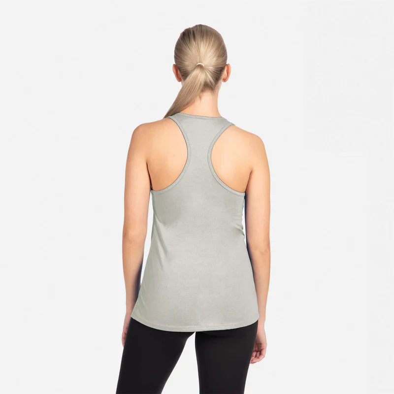 Next Level 1533 Women's Tank Top Cotton Poly Jersey Fabric - Silver, Racerback, 135 Grams, 4.0 Oz (1 Piece)