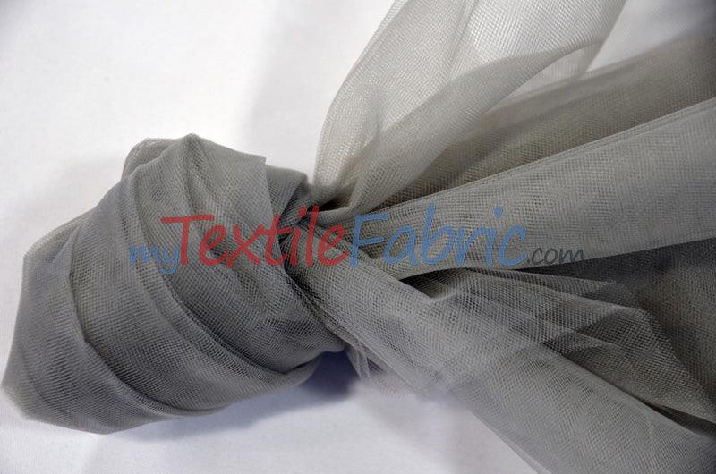 Bridal Tulle Illusion Nylon Tulle Fabric - Sheer Soft Bridal Veil, 108" Width (50 Yard Bolt)