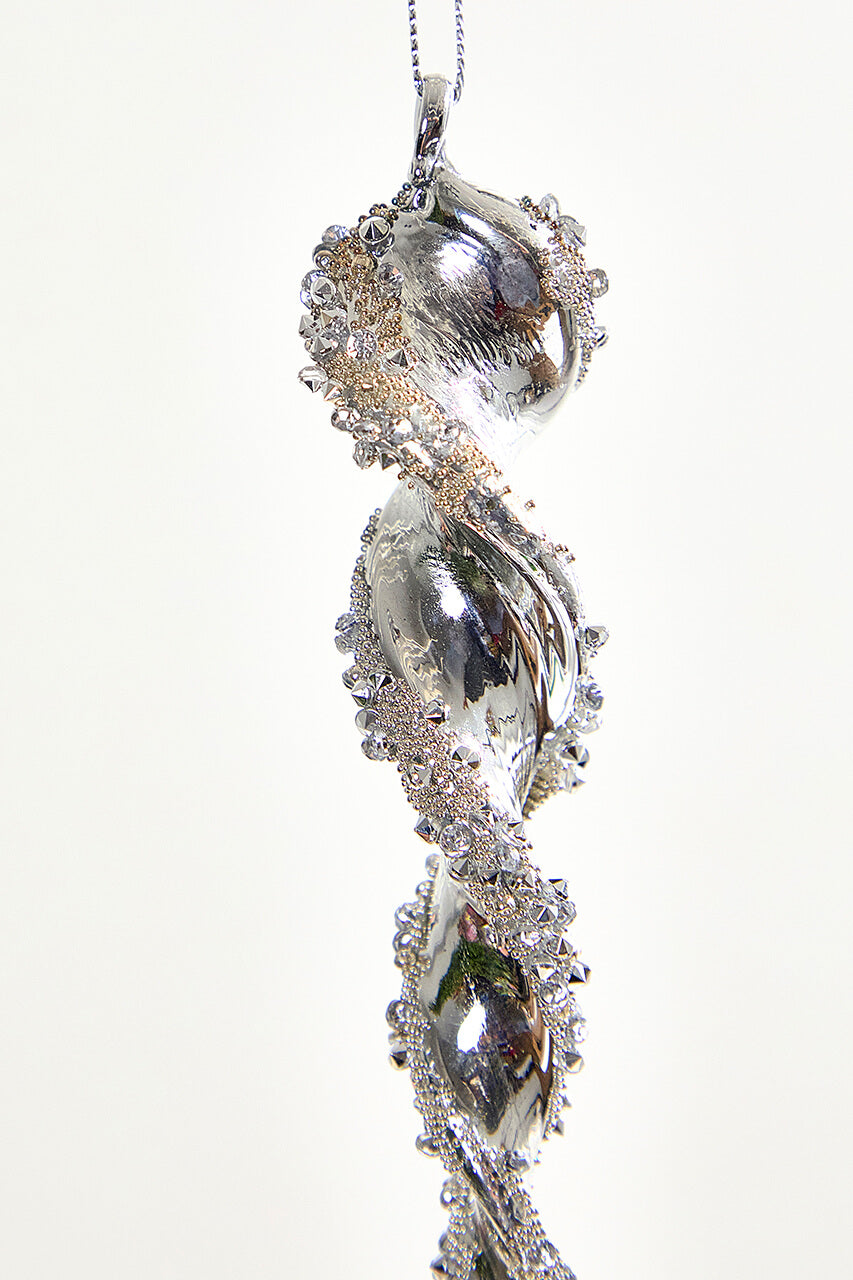 7.5" Glass Icicle Ornament