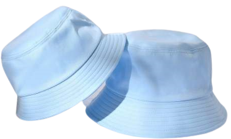 Bucket Hats Cotton Fabric - Sky, 56-58CM Head Size (1 Piece)