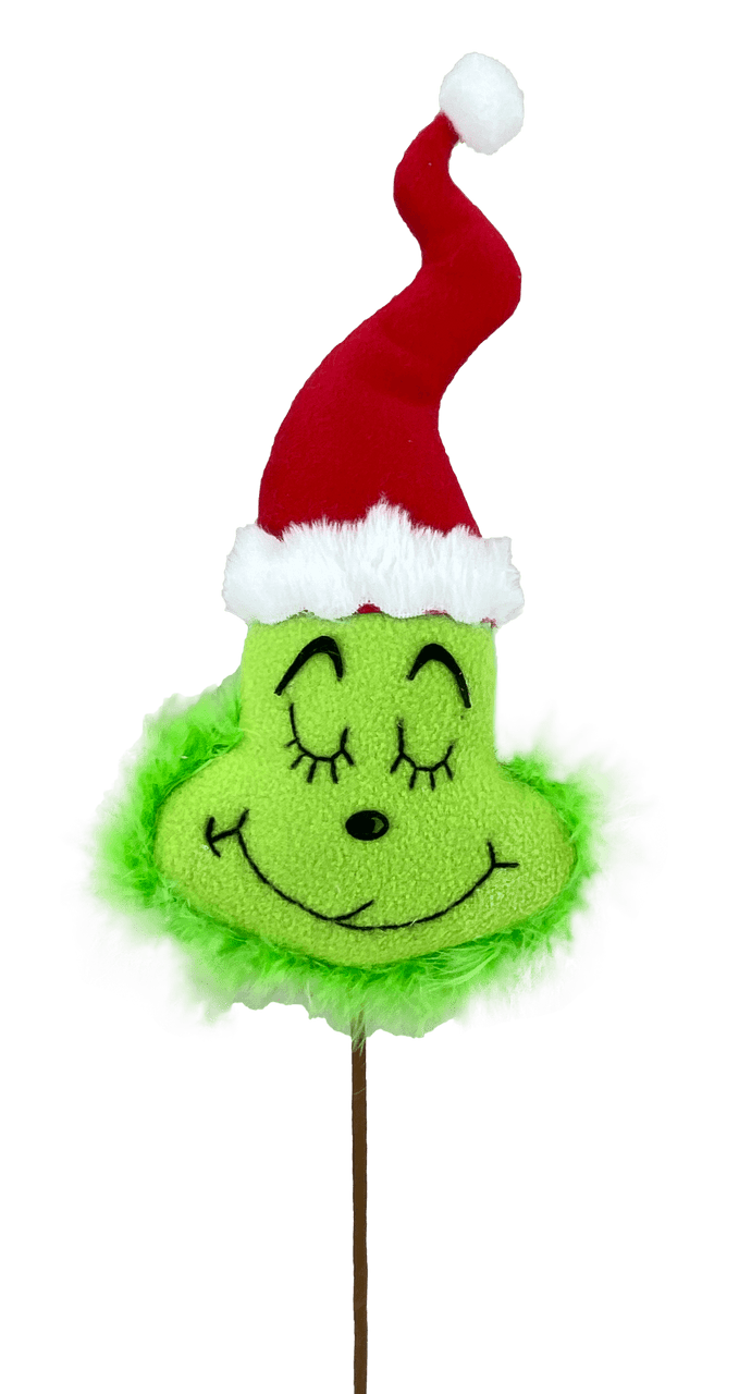 19 Inch x 4.5 Inch Plush Green Monster Head Spray