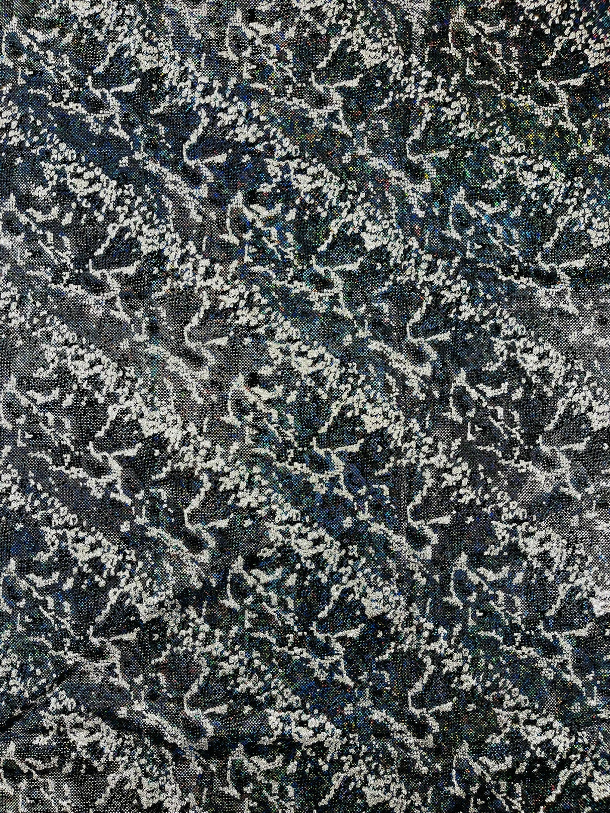 Snake Design Shattered Glass Nylon Spandex Fabric - Snake Design Shattered Glass, 4-Way Stretch, Medium Weight (1 Yard)