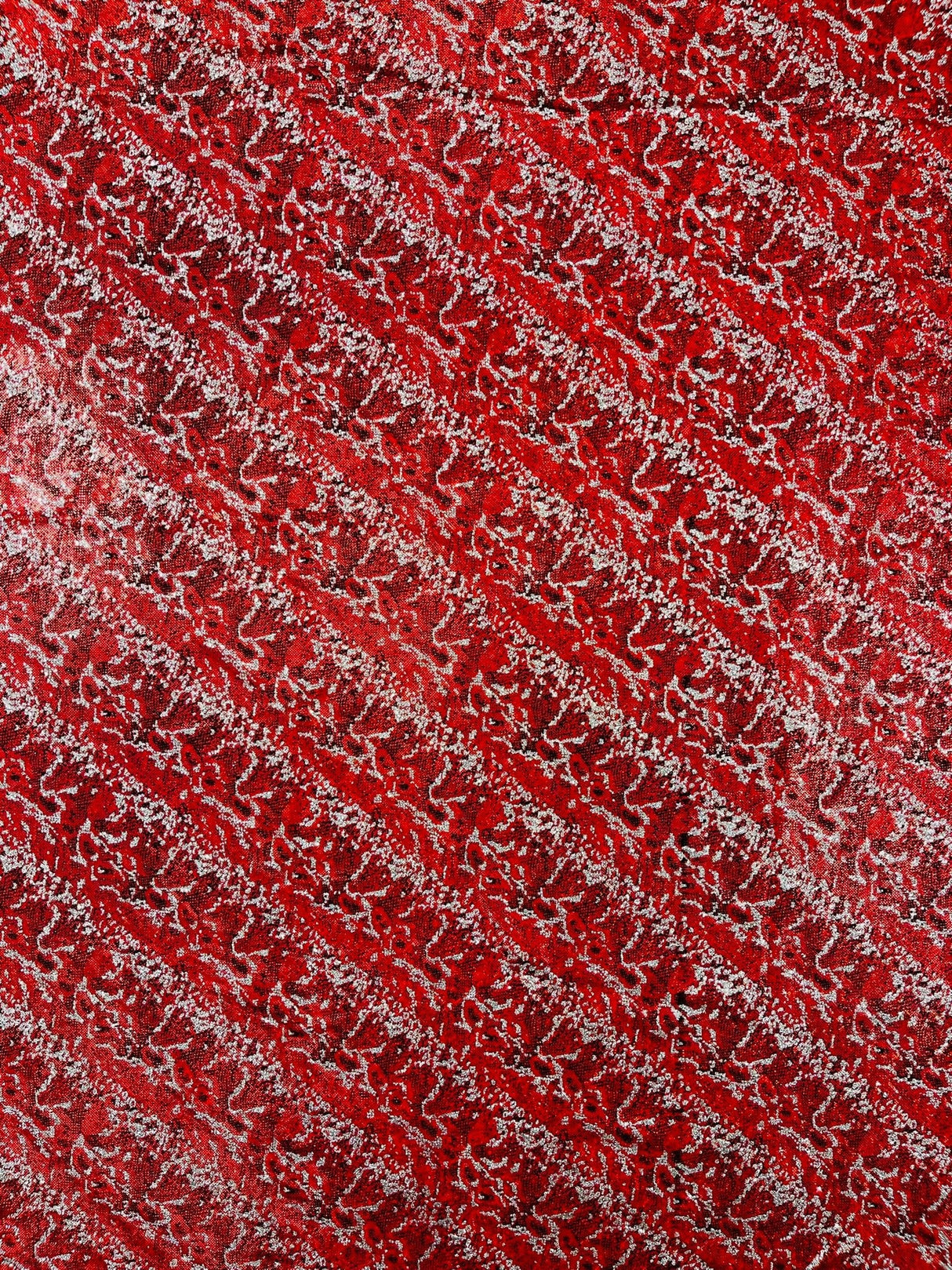 Snake Design Shattered Glass Nylon Spandex Fabric - Snake Design Shattered Glass, 4-Way Stretch, Medium Weight (1 Yard)