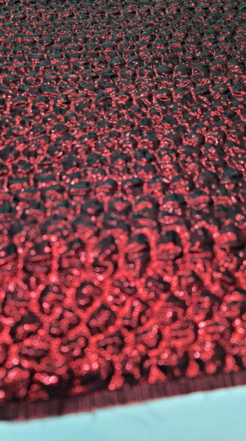 Burgundy Metallic Brocade Jacquard Fabric