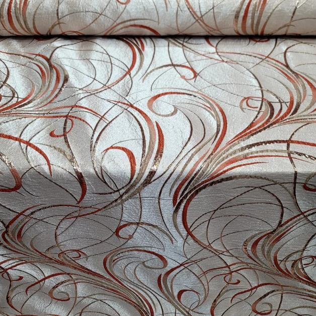 Gold Brocade Jacquard Metallic Textured