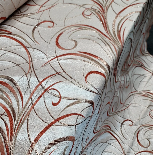 Gold Brocade Jacquard Metallic Textured