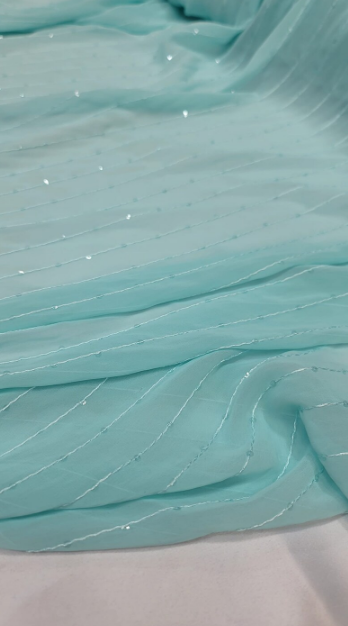 Sequined Chiffon Fabric