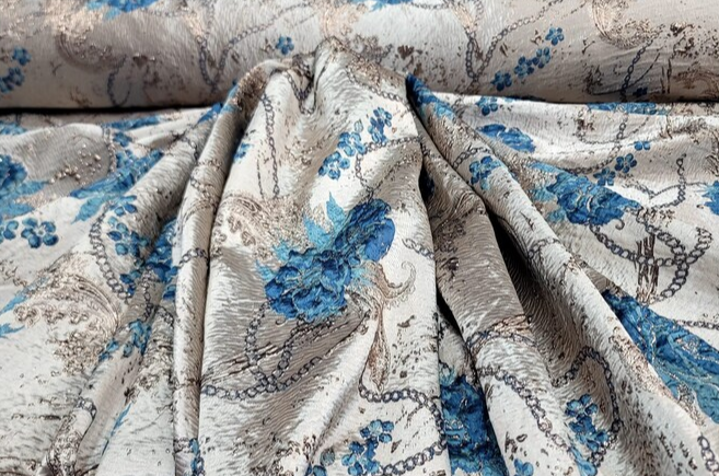 Brocade Jacquard Prom Fabric