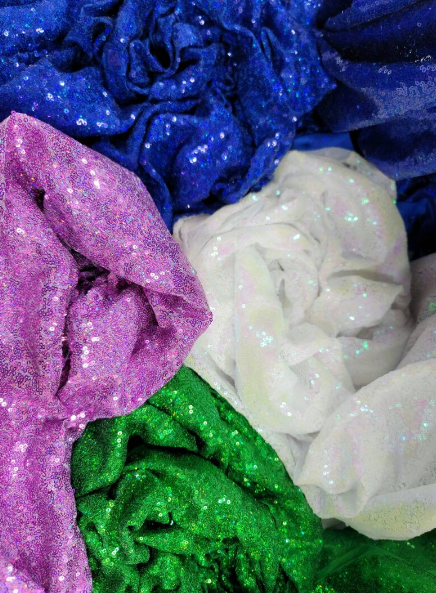 Sequin Fabric 3mm Hologram Glitz