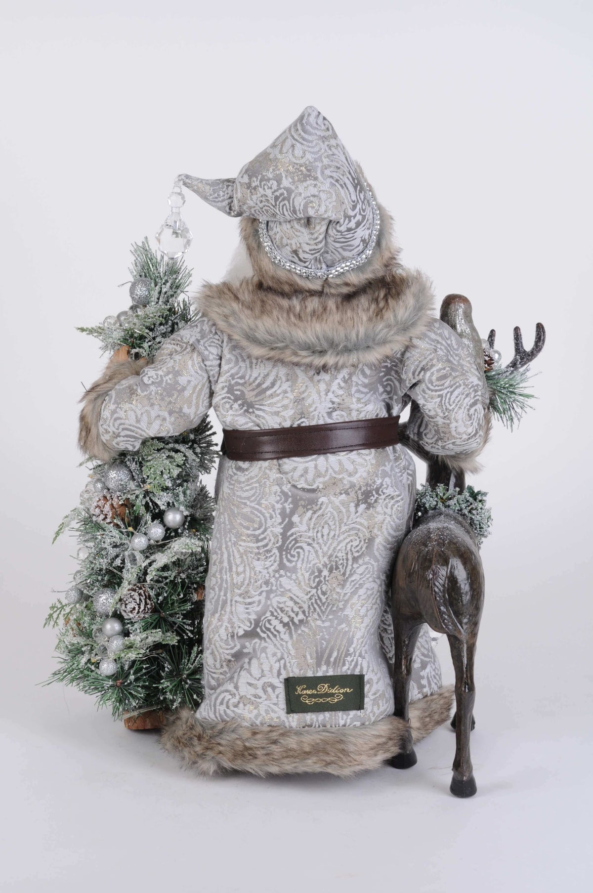 Lighted Snow Covered Wilderness Santa