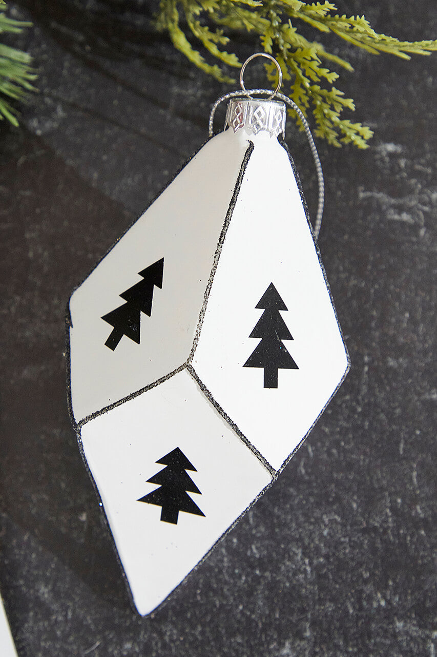 6" Drop Glass Ornament