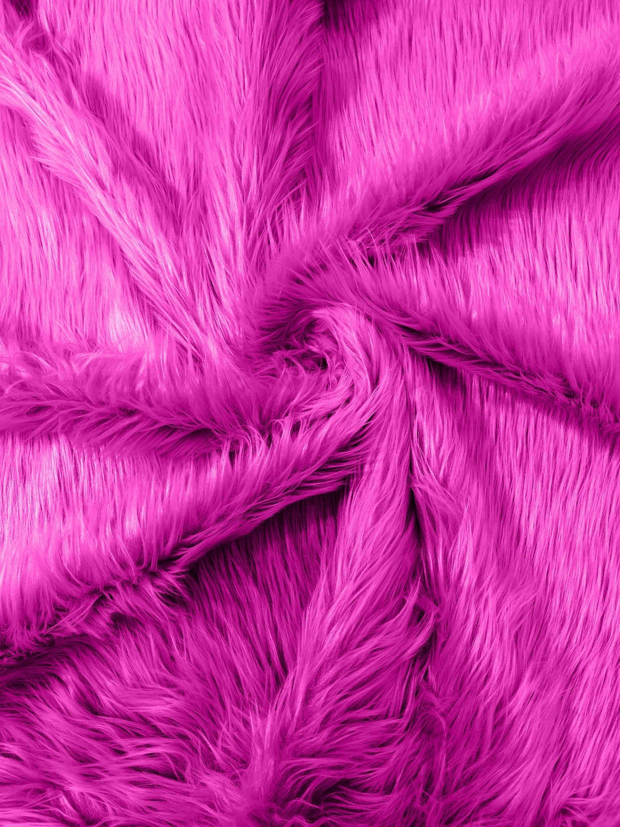 Solid Faux Fur Fabric - Solid, 58" Width (1 Yard)