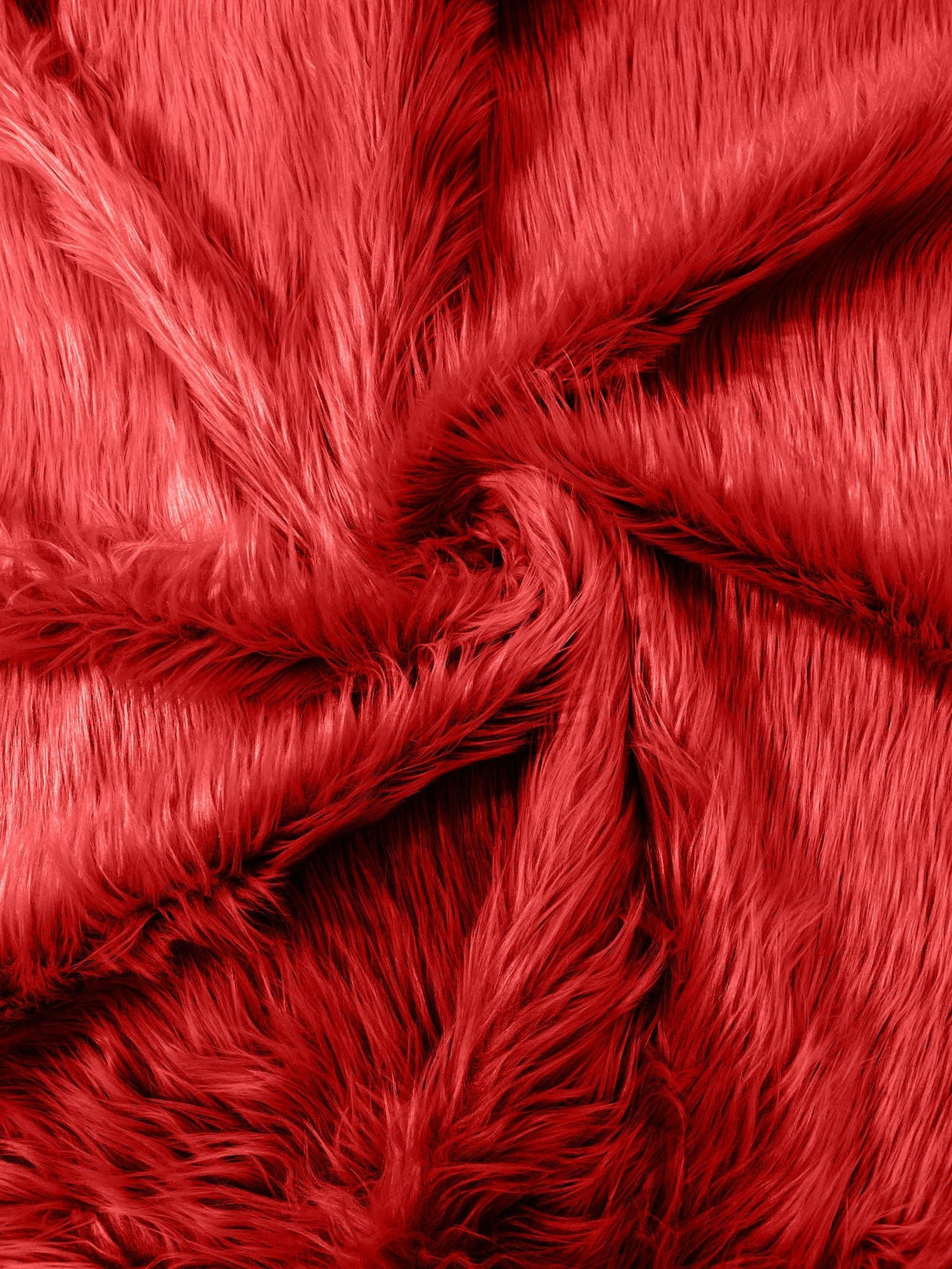Solid Faux Fur Fabric - Solid, 58" Width (1 Yard)