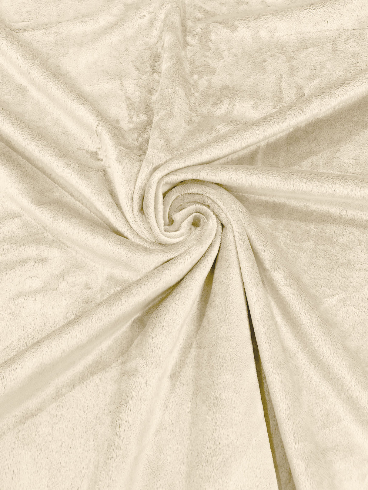Solid Minky Polyester Fabric - Solid, 58" Width (1 Yard)
