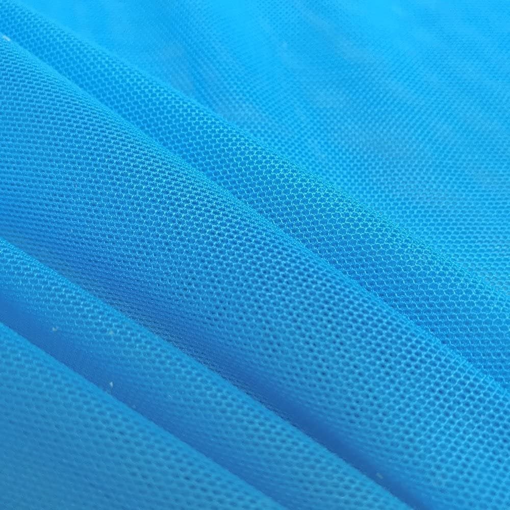 Solid Power Mesh Nylon Spandex Fabric - Solid, 58" Width (1 Yard)