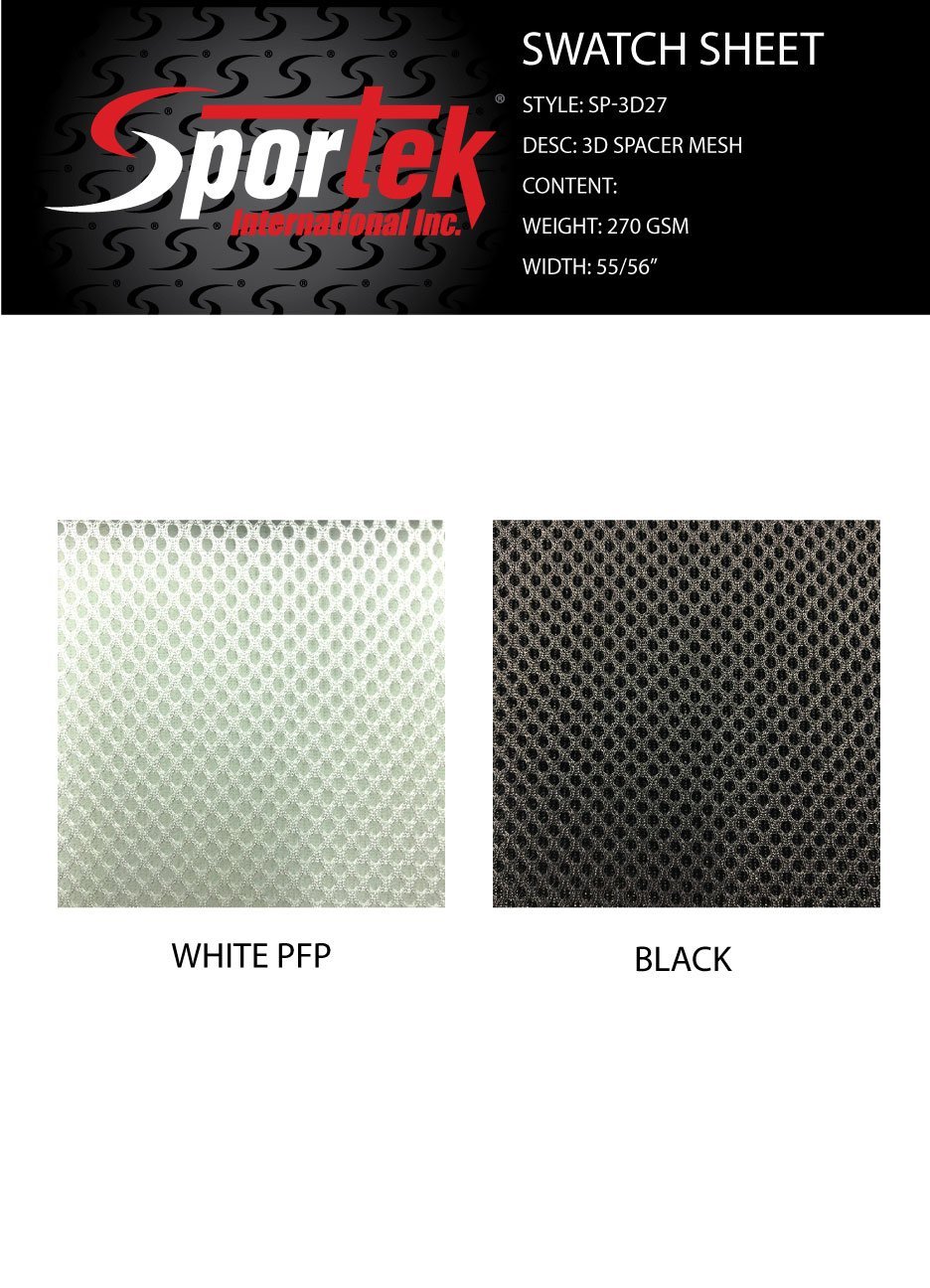 3D Spacer Mesh Black White