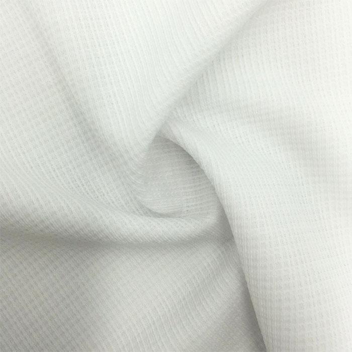 Textured Tricot Poly Spandex White Black