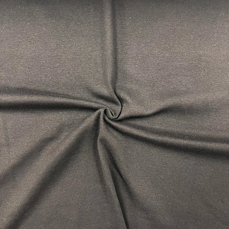 Cotton Rib Knit Fabric 1x1 White Black