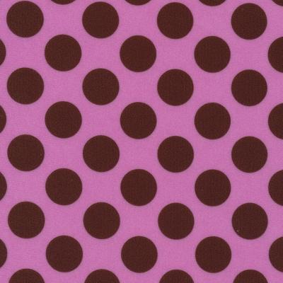 Printed Spandex Black Gold Polka Dot