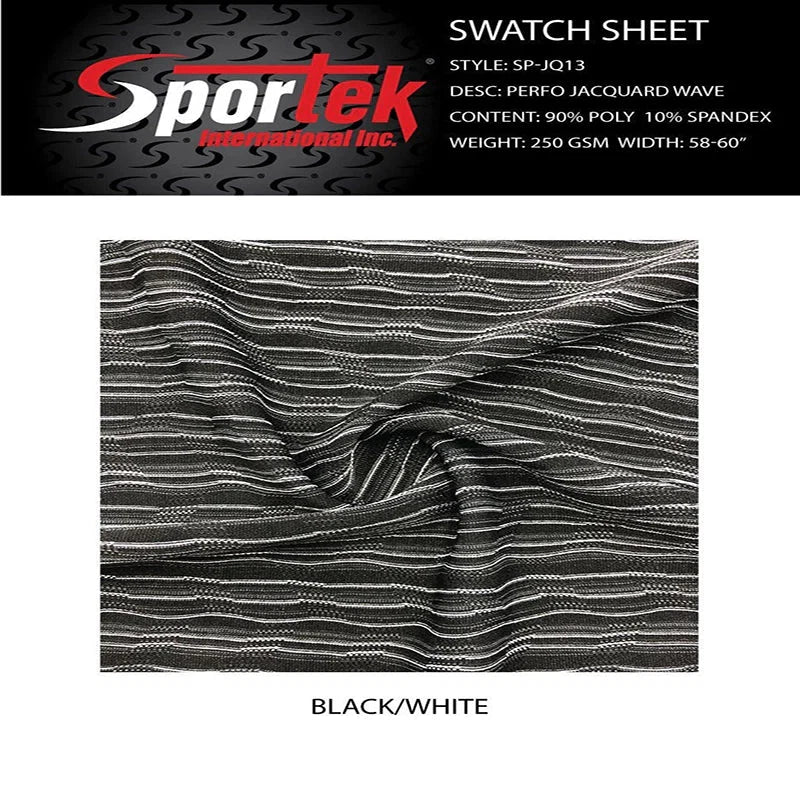 Perfo Jacquard Compression Fabric Black & White