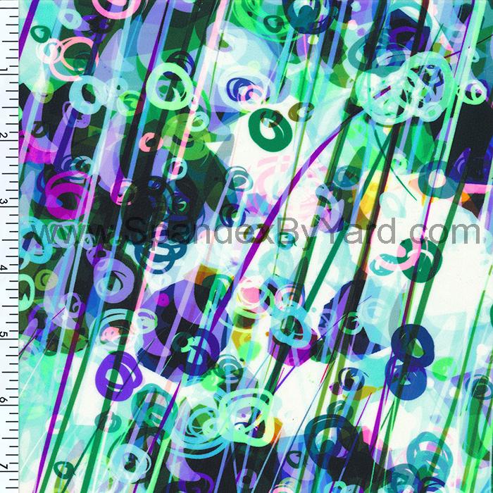Printed Nylon Spandex Feeling Lucky Floral Swimwear Fabric