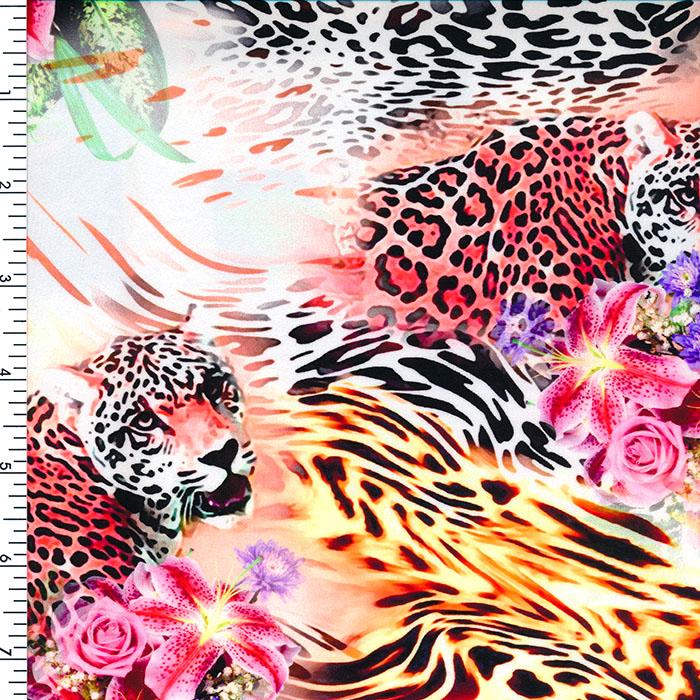 Printed Nylon Spandex Wet Print Pink Gold Black Green