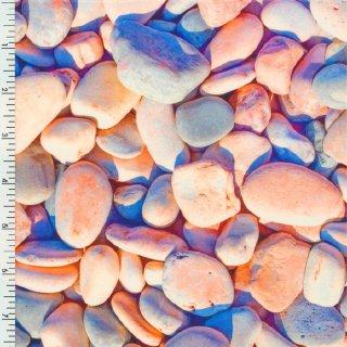 Printed Nylon Spandex Sunris Pebbles