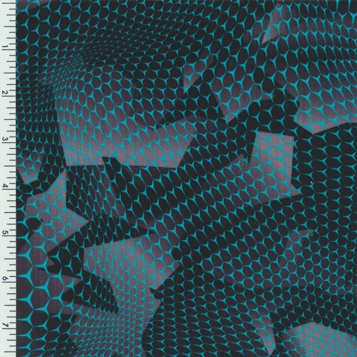 Printed Nylon Spandex 3D Net Camo