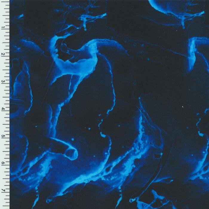 Printed Nylon Spandex Blue Smoke Swimwear