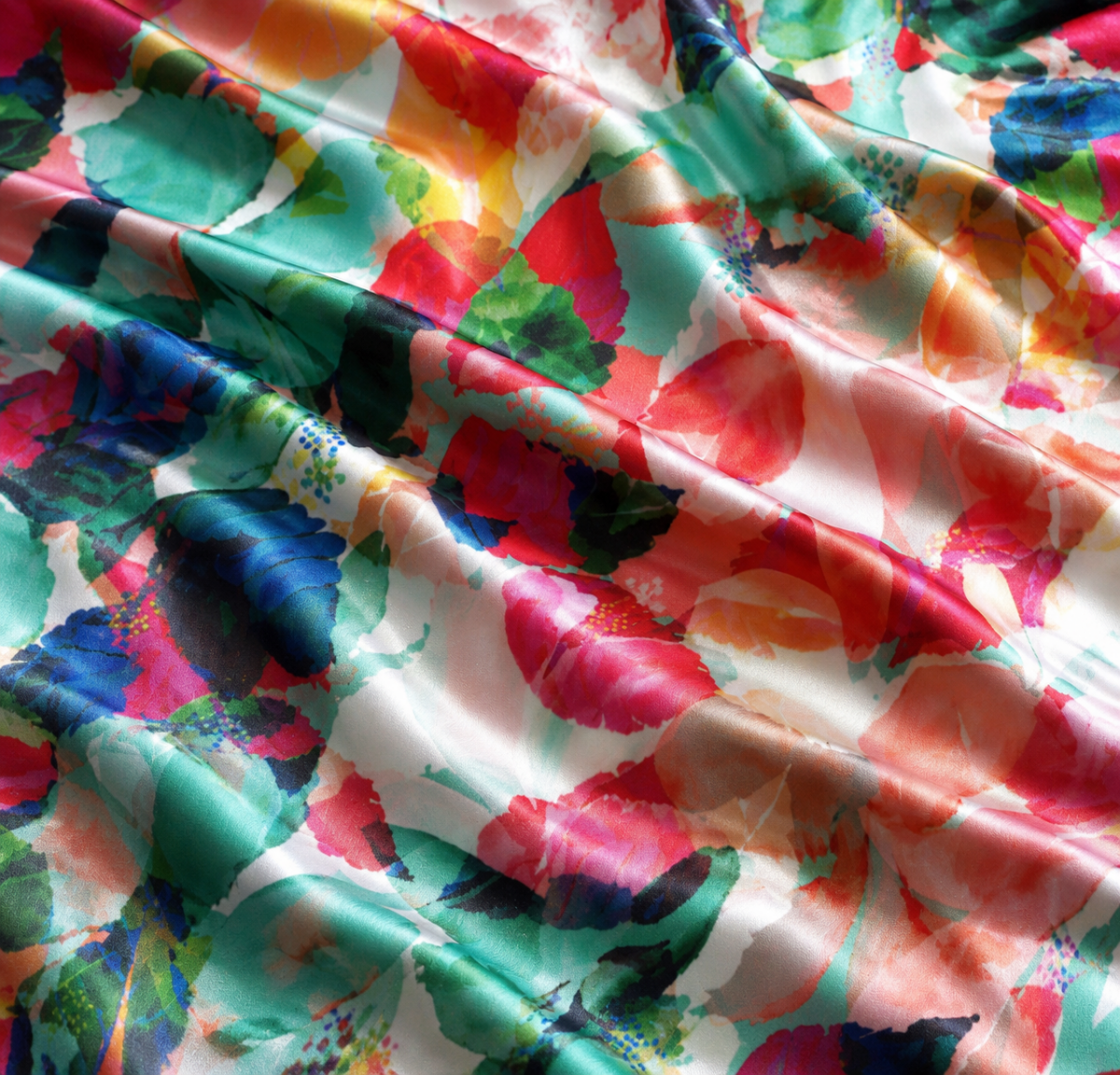 Nylon Spandex Tricot Matte Printed Performance Fabric