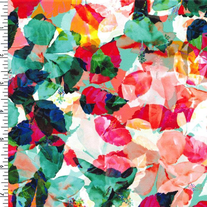 Nylon Spandex Tricot Matte Printed Performance Fabric