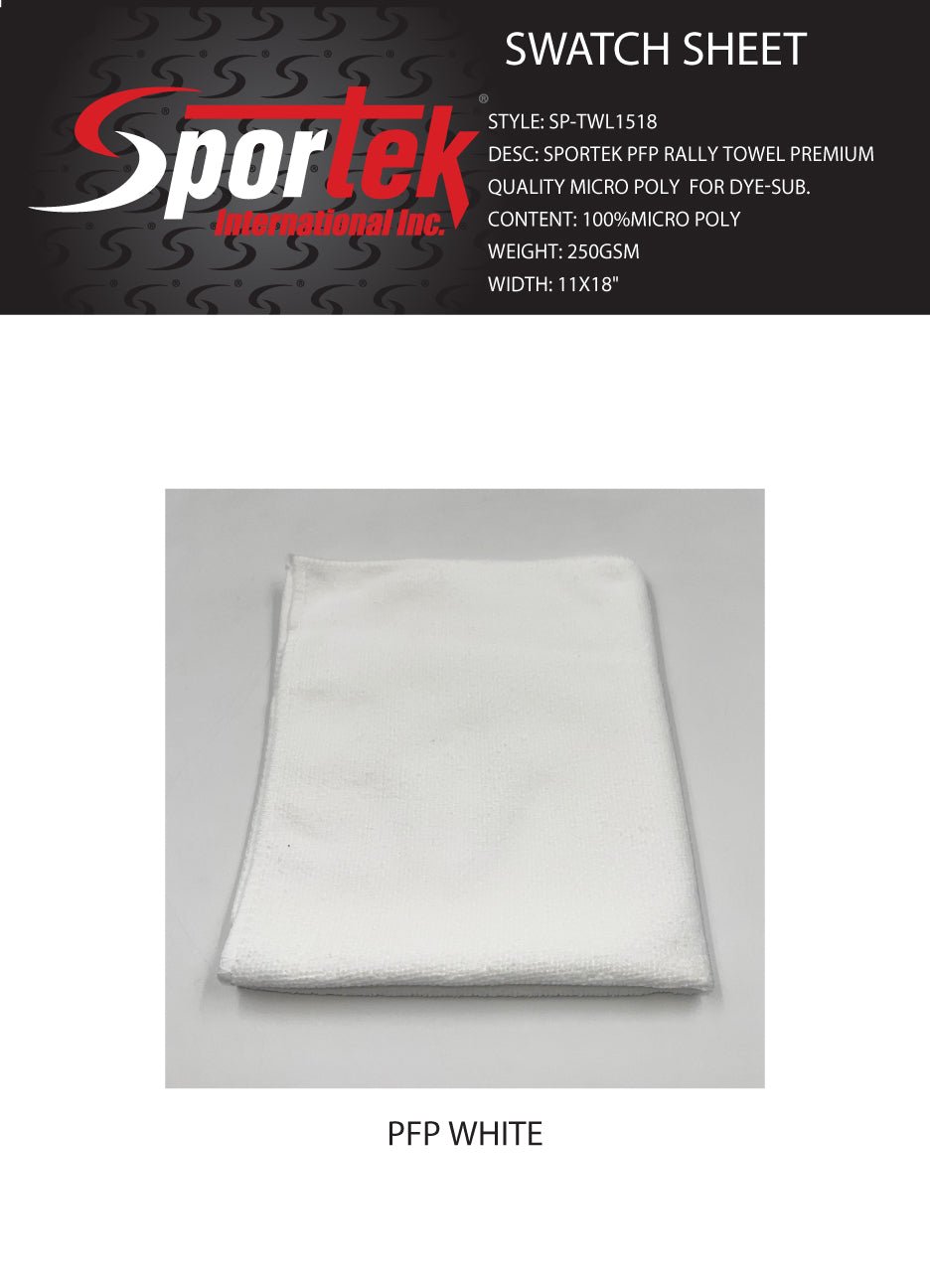 Micro Poly Rally Towel White