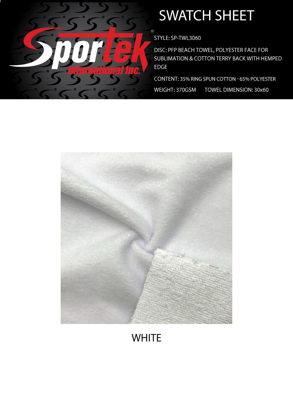 Polyester Face Beach Towel for Sublimation